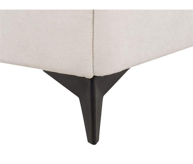 Beliani Cama com estrado Chenille MELLE 195x240 Bege