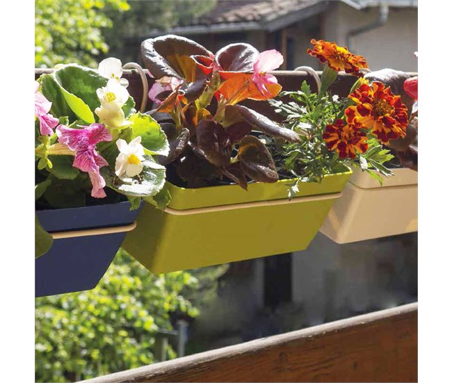 3 jardineiros l 22 cm com ganchos Cinza