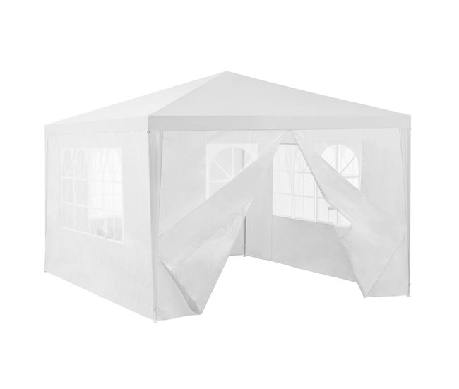 Tenda Pavilhão de jardim Wedau metal 400x300 Azul