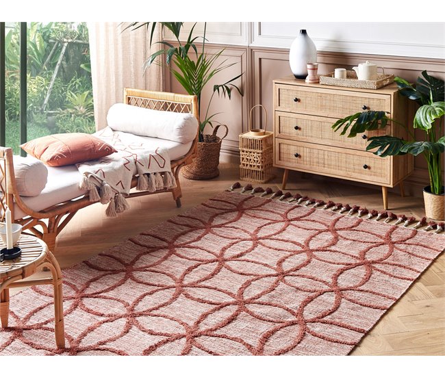Beliani Pelos curtos KIRSEHIR 140x200 Vermelho