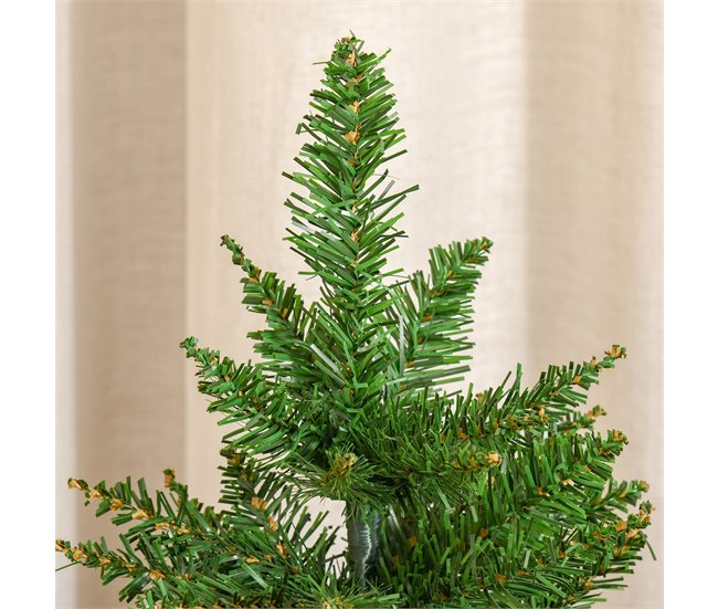 Árvore de Natal PVC, 100%linen, cement HOMCOM, casa - natal Verde