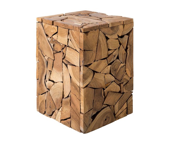 Beliani Mesa de jantar NORLEY 30x30 Castanho