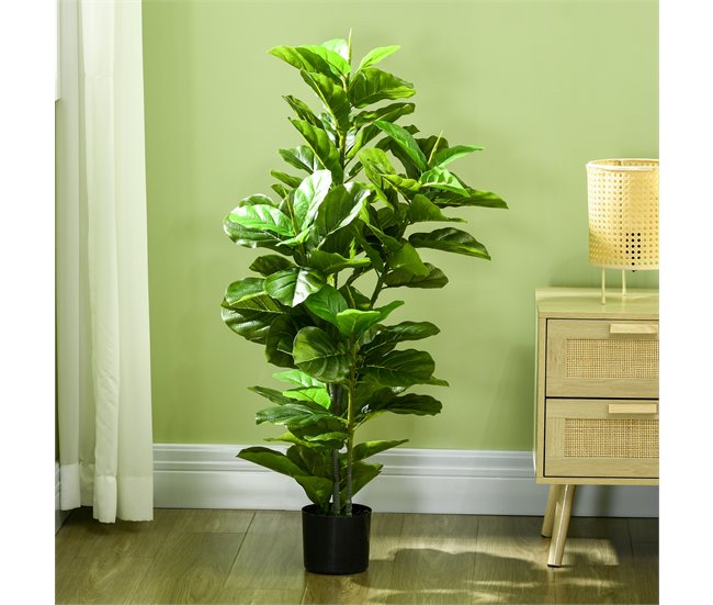 Planta Artificial PEVA e Metal HOMCOM, casa - decoração Verde