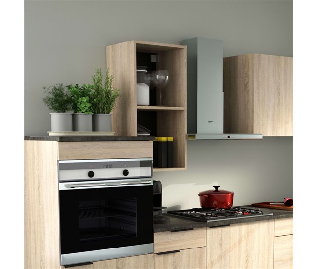 Módulo de cozinha superior Arko com 2 furos de melamina Multicor