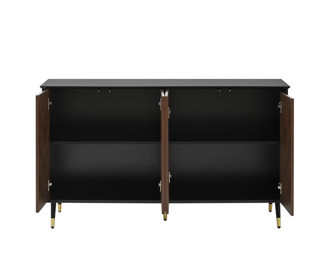 Aparadores Preto/ Madeira