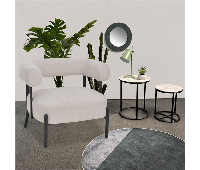 Cadeirão decorativo AMAL Bege