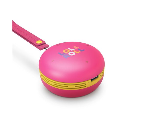 Altifalante Bluetooth Portátil Lol&Roll Pop Rosa