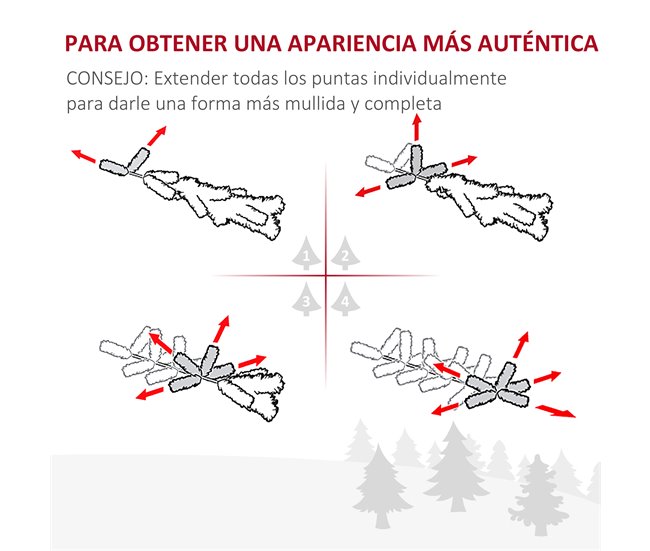Árvore de Natal PVC e Aço HOMCOM, casa - natal Verde