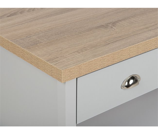 Beliani Mesa de centro CONCAN 55x99 Cinza Claro