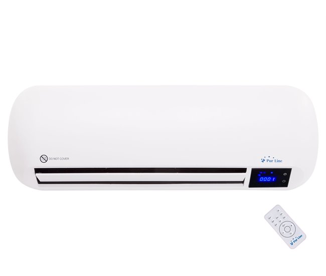Aquecedor de Parede Cerâmico 1000W / 2000W com temporizador Branco