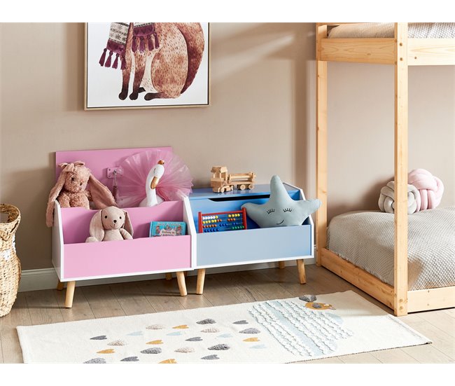 Beliani Aparador CASPER Rosa