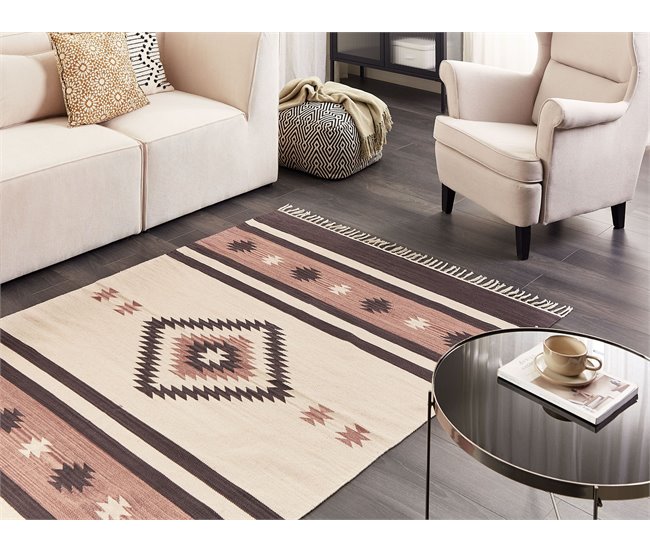 Beliani Kilim ARAGATS 140x200 Bege