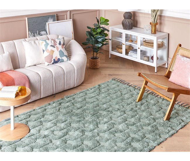 Beliani Pelos curtos KARS 160x230 Verde