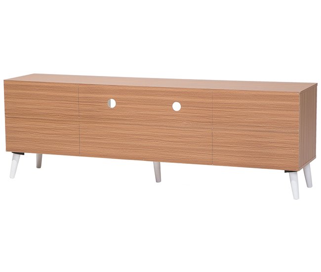 Beliani Mesa de TV ALLOA 180 Branco