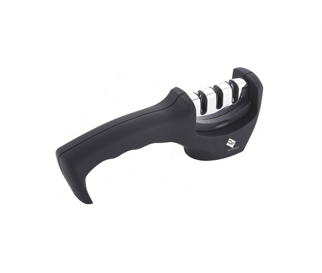 Afiador de FACA MILKY 20cm metal e plástico Preto/ Inox