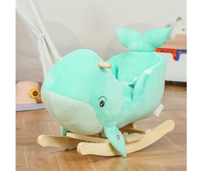 Baloiço Infantil 60x33x50 cm HOMCOM Verde