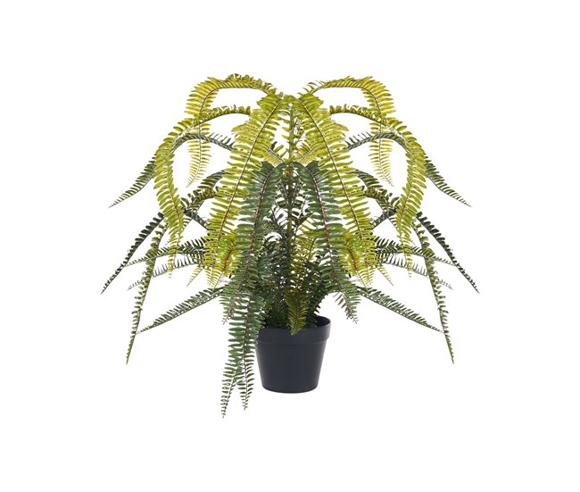 Beliani Planta artificial FERN LEAF PLANT Verde
