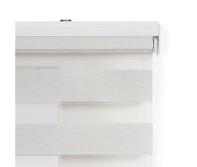 Estores Noite e Dia, estore de rolo duplo tecido Cru