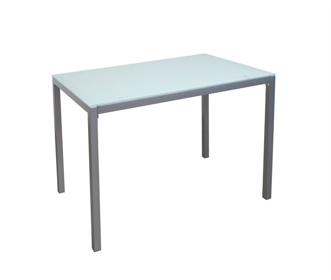 Mesa de cozinha cristal II fixa Branco