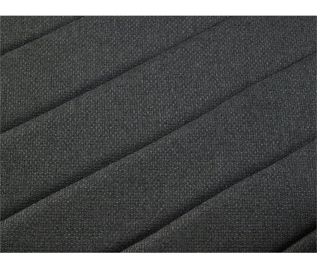 Beliani Sofá de 3 lugares Linho sintético SENJA Preto