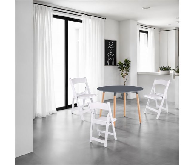 Pack 4 silla plegable Pleggo Branco
