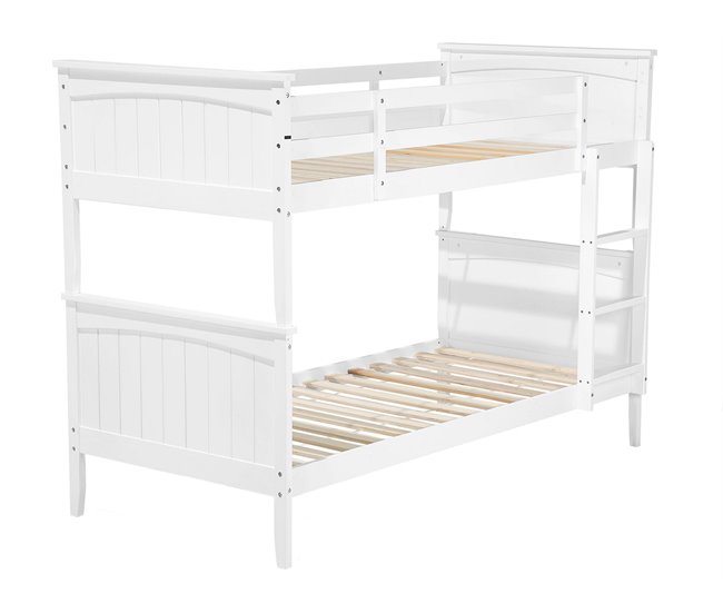Beliani Beliche Pinho ALBON 97x208 Branco
