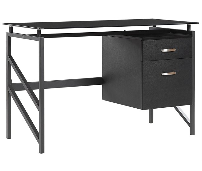 Beliani Secretária MORITON 117x57 Preto