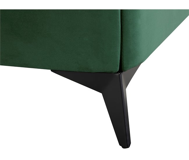 Beliani Cama Veludo MELLE 156x233 Cinza