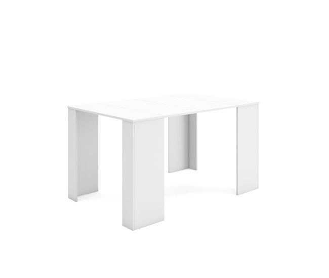  Mesa de consola extensível até 140 cm - 78 x 90 x 50 cm 140 Branco