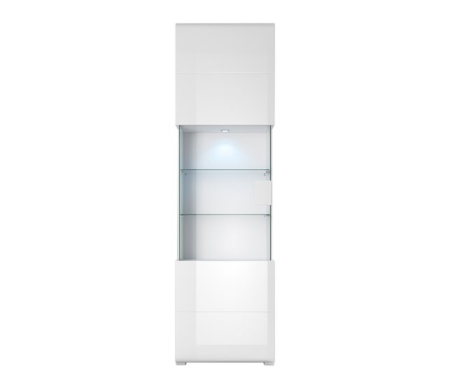 Vitrina de 1 porta com LED Jules 61 Branco
