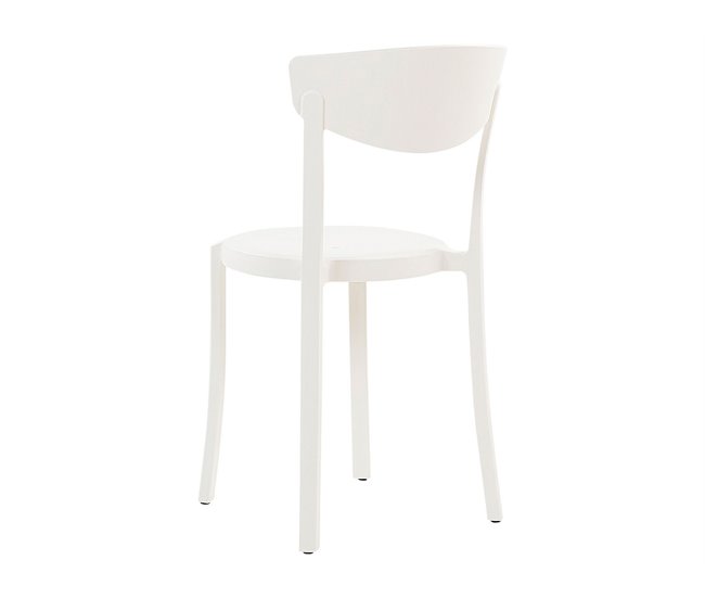 Beliani Conjunto bistrô SERSALE/VIESTE 70x70 Branco