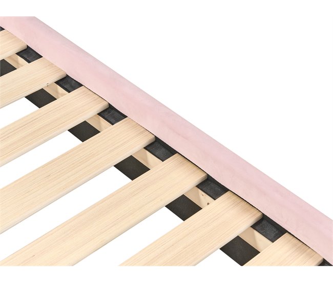 Beliani Cama infantil Terciopelo LALLIAS Creme