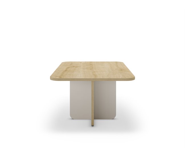 Mesa de centro retangular HILLARY Creme