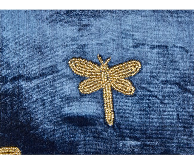 Beliani Almofada decorativa BLUESTEM 45x45 Azul Marino
