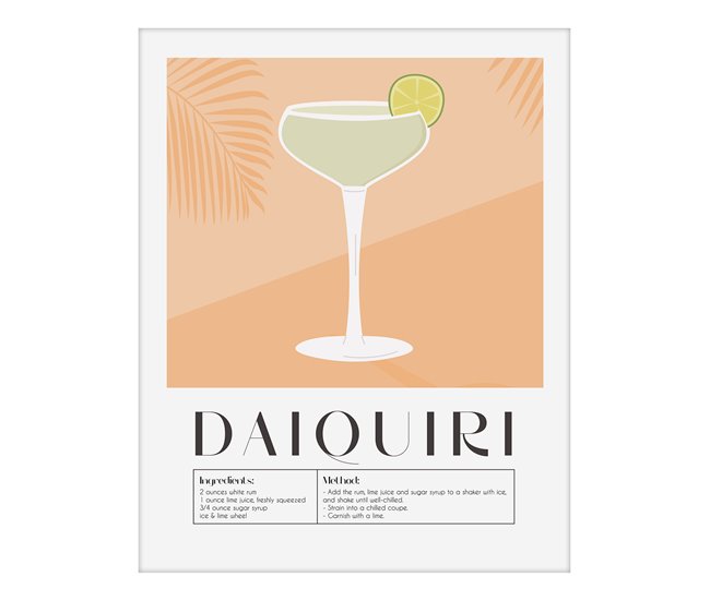 Pintura arte deco DAIQUIRI 24x30cm marca MARCOMUEBLE Multicor