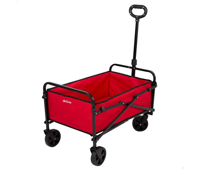 Aktive Carrinho de praia dobrável Vermelho