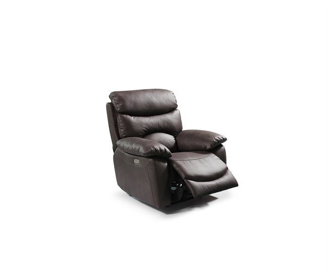 Poltrona relax elétrica microfibra ESPRIT Chocolate