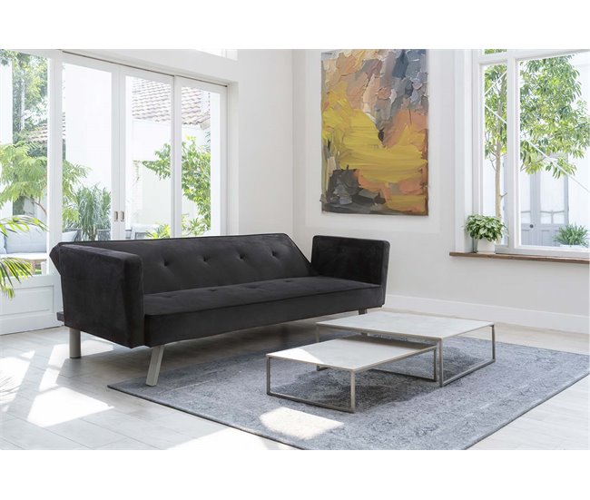 Sofá-cama Aveli Cinza Escuro