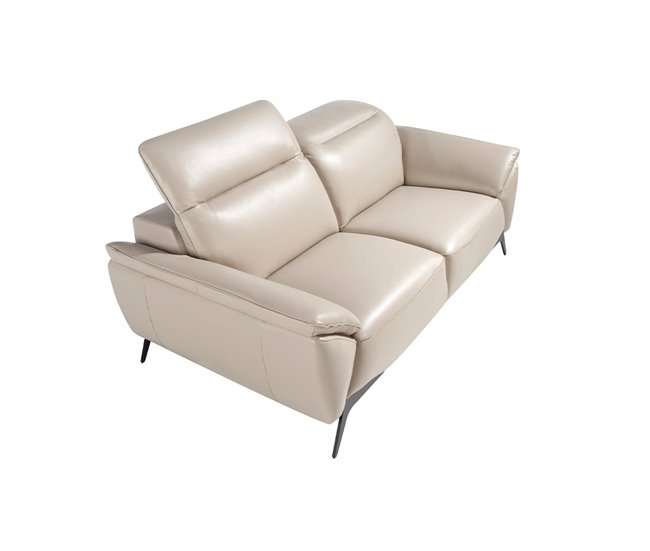 ANGEL CERDA Sofá de 2 lugares em pele de vaca Topo