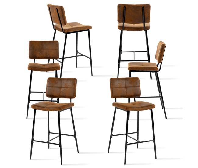 Meubles cosy banco alto com encosto conjunto 6 peças