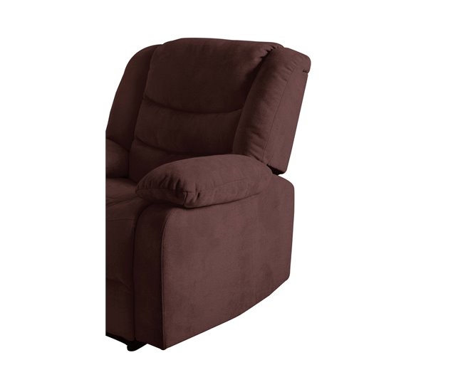 Poltrona CHEF2 relax em tecido Chocolate