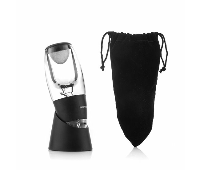 Arejador de Vinho com Filtro, Suporte e Capa Transparente