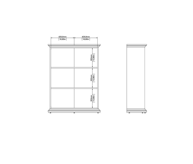 Estante 3 espaços PARIS Branco