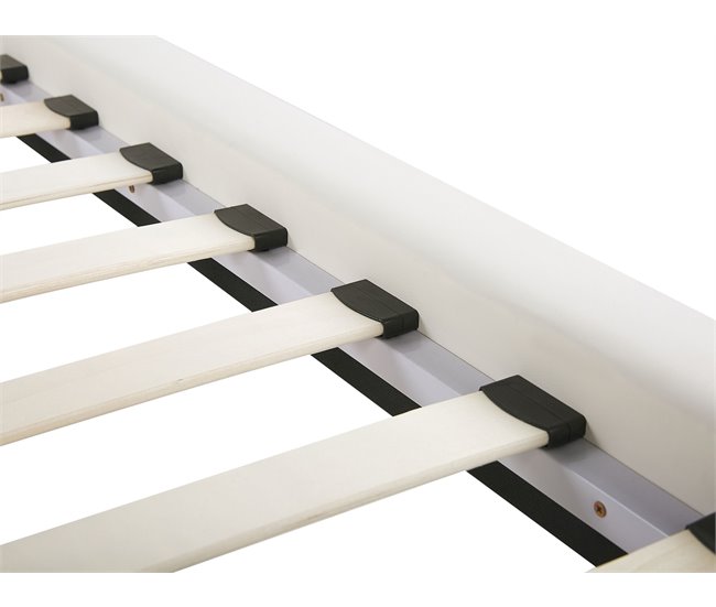 Beliani Cama com estrado Pele sintética BETIN 230x200 Creme