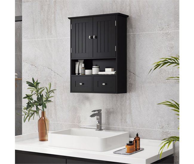 Armário Casa de Banho MDF kleankin, casa - casa de banho Preto