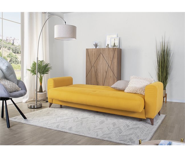 Sofá cama DORIAN Amarelo