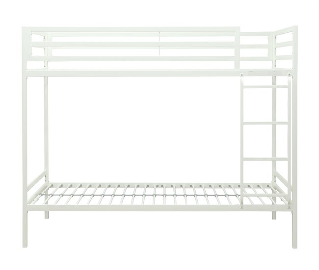 Belice 90x190cm metal com barrera protectora GASOL Branco