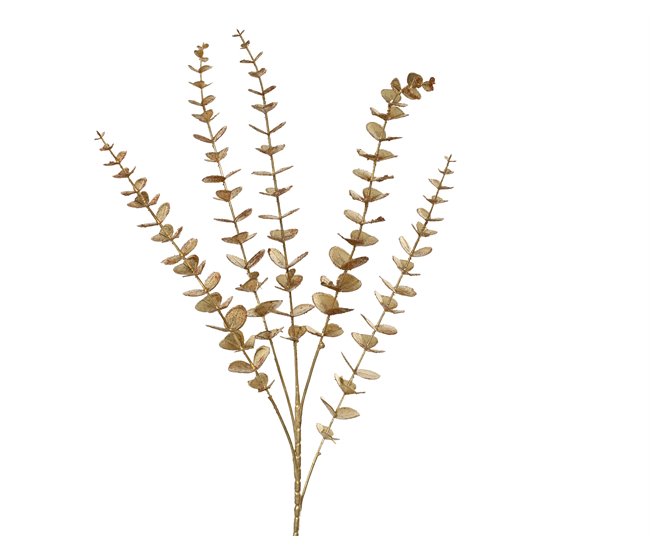 Planta artificial xmas eucalipto dourada de 85cm marca everlands