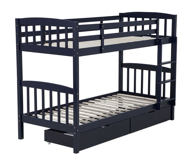 Beliani Beliche Pinho REVIN 87x208 Azul Marino