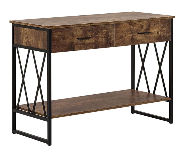 Beliani Consola AYDEN 107 Castanho